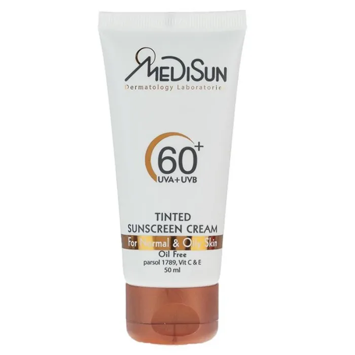 کرم ضدآفتاب رنگی مدیسان SPF 60  بژ طبیعی