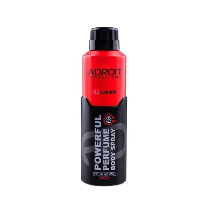 اسپری خوشبوکننده بدن مردانه ادرویت مدل Red Carbon
