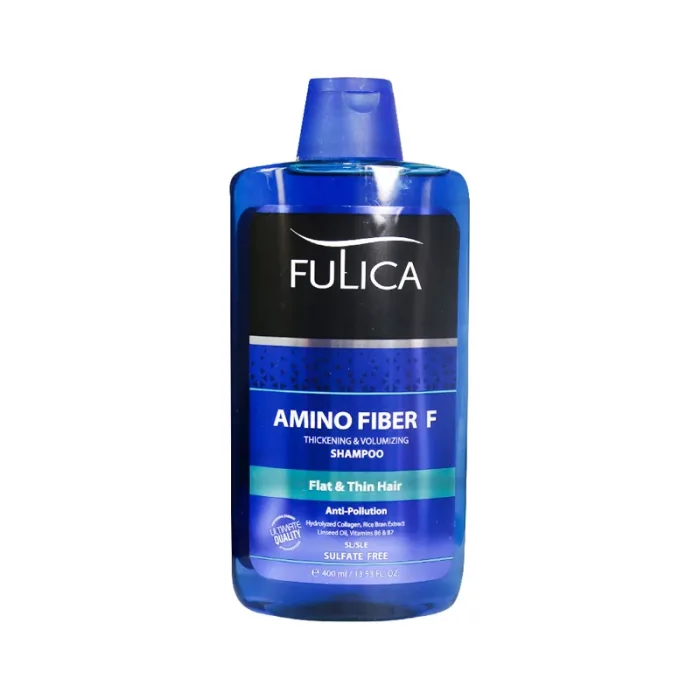 شامپو تقویت‌کننده و حجم‌دهنده فولیکا مدل Amino Fiber F مخصوص موهای نازک و کم‌حجم