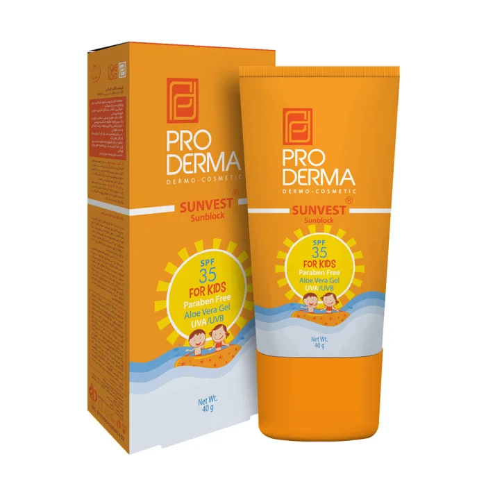 کرم ضد آفتاب کودکان سان‌وست پرودرما SPF35
